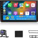 Leadfan Android Car Stereo for BMW 3 Series 328i 335i 325i (E90/E92/E93) 2005-2011 with Wireless CarPlay Android Auto 9'' Touch Screen in-Dash GPS Navigation Bluetooth WiFi Unit+Backup Camera+CanBus