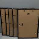 upsimples 12x18 Picture Frame Set of 5, Display Pictures 11x17 with Mat or 12 x 18 Without, Wall Gallery Poster Frames, Black