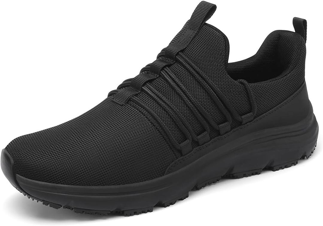 VikoViren Non Slip Work Shoes for Men Restaurant or Food Service Sneakers Breathable Lightweight Water Resistant Walking Shoes Chef Kitchen Footwear,12.5