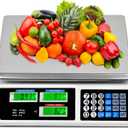 C-CHAIN 88LB Digital Price Scale Electronic Price Computing Scale LCD Digital Commercial Food Meat Weight Scale, Upgraded Version