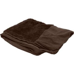 Furhaven Replacement Dog Bed Cover Plush & Suede Sofa-Style, Machine Washable - Espresso, Large