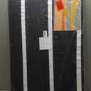 Large Bulletin Board - 48 x 36 Inches, Decorative Felt Pin Board for Wall - 4' x 3' Foldable Photo Display Board with Self-Adhesive Tape, Includes 20 Push Pins - Black