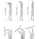 QWORK Long Nose Vise Locking Pliers Set, 3 Pc 12 Inch Straight/45 Degree/80 Degree Angle, Extended Long Handle, Vice Grip Wrench Set for Narrow Space