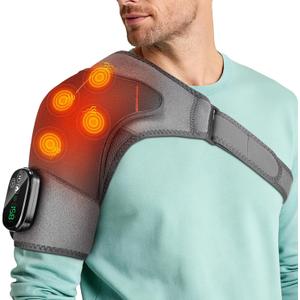 Upgraded Shoulder Heating Pad, Heated Shoulder Brace with 5 Heat Levels and 5 Vibration Modes for Men and Women Rotator Cuff, Arthritis and Frozen Shoulder Pain Relief