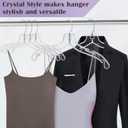 12 Pack Clear Plastic Hangers,Clear Hangers with 360 Swivel Metal Hook,Shirt Hanger Coat Hangers,Heavy Duty Hangers Dress Hangers for Clothes Shirts Dresses,16.7 Inch
