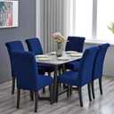Howhic Stretch Chair Covers for Dining Room Set of 2, Removable Washable Dining Room Chair Covers, Dining Chair Slipcovers Seat Protector, Great for Home Decor and Banquet (Classic Blue, 2 Pack)