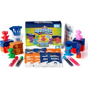 Elmer's Squishies Mix and Match, Kids DIY Activity, Squishy Toys Kit, Creates 4 Mix and Match Characters, 24 Piece Set - Slime Fun, Arts & Crafts, Creative Gift for Ages 6+