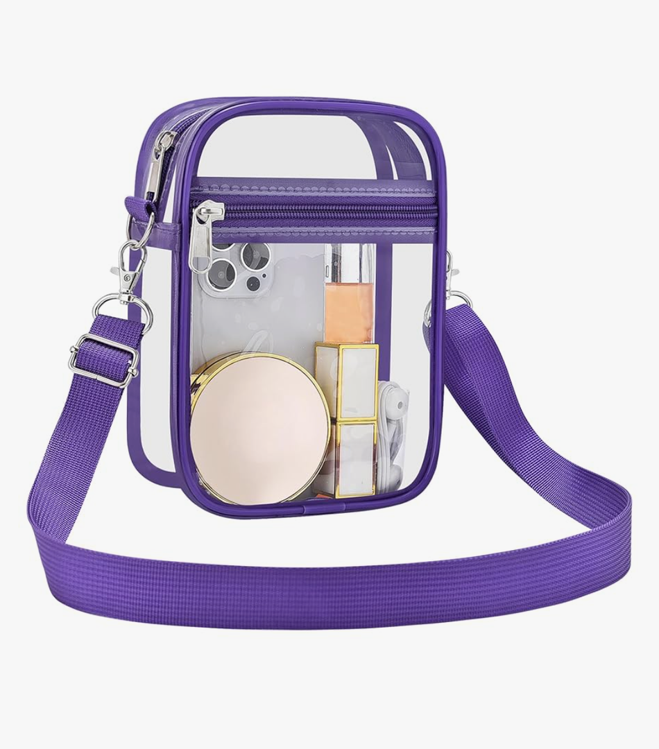 USPECLARE Clear Purse Stadium Approved CrossBody Bag for Men and Women