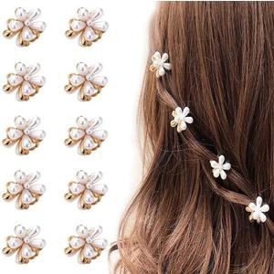 15 pcs Mini Pearl Hair Clips