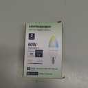 Lightinginside Matter Candelabra Smart Light Bulbs 50W Equivalent 5W 550LM, 88+CRI, RGBCW Ceiling Fan G16.5 E12 Bulb, ETL Listed, 2PCS