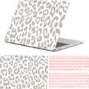 Compatible with MacBook pro 13 inch Case,2020 2019 2018 2017 2016(A2338 M1/A2159/A2251/A2289/A1989/A1706) with Touch ID and 2 Pack Keyboard Protectors,Laptop Hard ShellGrey Leopard Cheetah