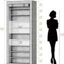 Covered Shoe Rack Tall Metal Shoes Rack Organizer for Entryway Garage Closet Tall Shoe Shelf Shoe Storage Cabinet Free Standing Large Garage Shoes Racks Organizer (23L x 12W)