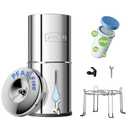 Purewell PFAS-Free 6-Stage Gravity Water Filter System with PC Water Level Window, Certified to Reduce Lead, Total PFAS (Forever Chemicals), Mercury, and Chlorine, SF-2.25G