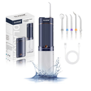 Water Flosser for Teeth with 320ML Removable Water Tank, Olasom 5 Modes Dental Water Flosser, Portable and Type C Rechargeable IPX7 Waterproof Oral Irrigator for Home Travel