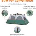 Amazon Basics Instant Camping Tent with Rainfly, Weather-Resistant, Quick Setup, 8 Person