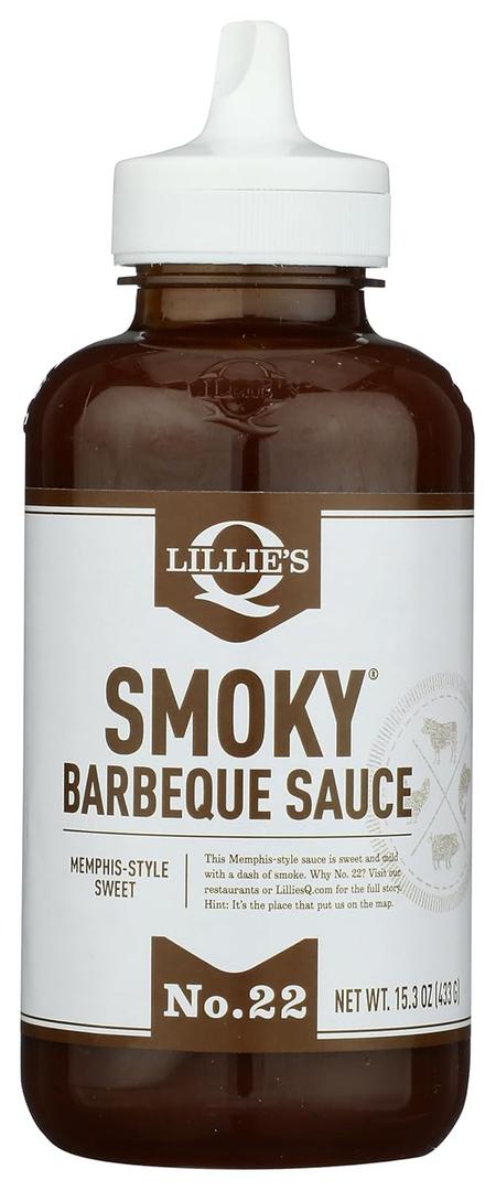 LILLIES Q Smoky BBQ Sauce, 15.3 OZ (EXP 04/01/27)