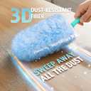 Duster Refill for Swiffer Duster, 30 Count Heavy Duty 2 Side 360 Duster Refills with 1 Handle, 4X Microfibers, Disposable Multi Surface Dusters for Cleaning