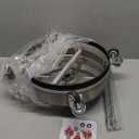 janz 14" Pressure Washer Surface Cleaner with 4 Wheels, Stainless Steel Housing, 1/4" Quick Plug, 2 Extension Wands, 2 Replacement Nozzles and 3 Spray Nozzles, 4000 PSI