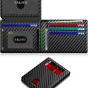 Wallet for Men Slim RFID Blocking Leather Credit Card Holder Wallet for 14 Cards, Bifold Minimalist Thin Wallet with 2 ID Windows & Cash Slot, Front Pockt Carteras Para Hombres, Birthday Gifts for Men
