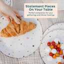 4 x Nook Theory 4 Pack Reusable Bamboo Plates - Non-Toxic Toddler and Kids Plate, Dishwasher Safe, Not Microwavable Dinnerware (Pop 10")