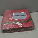 ZOBER Large Christmas Ornament Storage Box - Stores 128 3" Ornaments, With Dividers - Ornament Organizer Storage Box, Durable Christmas Containers Holder - Extra Pockets, Dual Zipper - Red