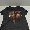 Aluvee Juneteenth Shirts Women:Black History Month Letter Graphic Shirt Black Pride African Culture Tee Top S