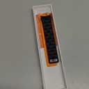 Bandletic Strong Magnetic Bands Compatible with Samsung Galaxy Watch 7/FE/6/5/4 Band 40mm 44mm/Galaxy Watch 5 Pro 45mm/Watch 6 4 Classic 42mm 46mm 43mm 47mm, 20mm Silicone Strap for Women, Black/Orange