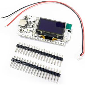 HiLetgo ESP32 OLED WiFi Kit V3 Type-C ESP-32 0.96 Inch Blue OLED Display WiFi+Bluetooth CP2012 Internet Development Board for Arduino ESP8266 NodeMCU (Small)