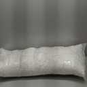 KUCEY Cooling Side Sleeper Pillow for Neck and Shoulder Pain, Luxury Shredded Memory Foam Curved Bed Pillows for Sleeping Set of 1- Adjustable Queen Size- Washable Cover Crescent White