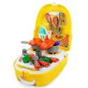Ramus Best of The Toys Little Chef Cooking Backpack Kitchen Set Pretend Play Toys for Girls with Suitcase Carry Case with Accessories Pretend Play(Multicolor)