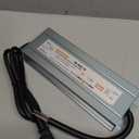 300W IP67 Waterproof Constant Voltage LED Driver Power Supply Transformer, 100-130V AC Universal Input with Plug, Output 12V DC 25.0A Max. for Outdoor LED Lighting