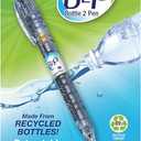 PilotBottle to Pen B2P Retractable Gel Pens, Fine Point, 0.7 mm, 89% Recycled, Translucent Barrel, Black Ink, Pack Of 12