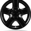 17 Inch Black Wheel Covers for 2008-2012 Chevrolet Malibu LS, Fits 17" OEM Steel Wheel 9597624, Direct Replacement 9596923 & 9596921, Snap-On ABS Hubcaps, 4-Pack