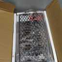 YINMIT Magazine Holder, Magazine Rack Floor, Magazine Storage Basket, File Holder Organizer, Folder Organizer for Magazines, Books, Newspapers, Tablets (Medium) (Rustic Brown)