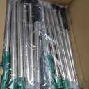 4 PCS Heavy Duty Broom Outdoor/Indoor Commercial Broom with 61" Long Handle,Perfect for Home Garage Kitchen Office Lobby Room Floor,Black and Green