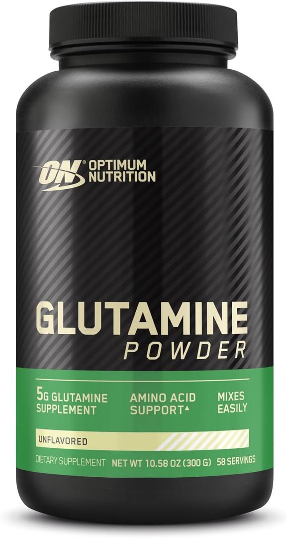 Optimum Nutrition L-Glutamine Muscle Recovery Powder, 300g, Unflavored, 58 Servings (EXP 05/12/28)