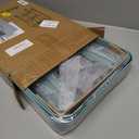 danpinera 3-Tier Rolling Cart, Utility Cart Mobile Metal Rolling Storage Cart with Lockable Wheels & Hanging Cups & Hooks for Kitchen, Bathroom, Office, Workshop, Green