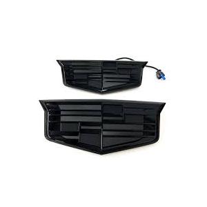 All Black Overlay Grille Front Tailgate Emblems Set for Escalade 2021-2022