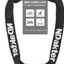 NDakter Bike Chain Lock, 5 Digit Combination Heavy Duty Anti Theft Bicycle Chain Lock, 3.2/ 4.27/ 5Ft Long Security Resettable Bike Locks for Bike, Bicycle, Scooter, Motorcycle, Door, Gate, Fence