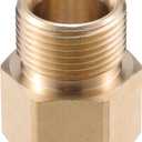 Pressure Washer Connector, M22x1.5 to 15mm M22x1.5 Male and Female Adapter Brass Screw Hose Connector Universal for Pressure Washer Quick Connect Brass Copper Tone