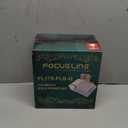 FOCUSLINE 175 Count Gold Dinnerware Set for 25 Guests - Square Plastic Plates with Gold Rim, Includes 25 Disposable Dinner & Dessert Plates, Napkins, Cups, Cutlery Set for Wedding Parties