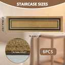 Outdoor Stair Treads for Wooden Steps, 8.5" x 30", 6 Pcs, Brown