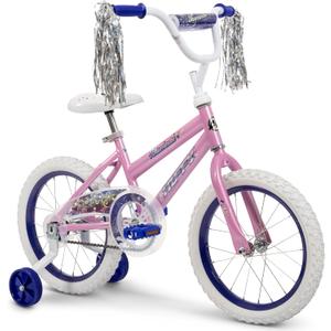 Huffy Illuminate Bike for Girls, 12/16/20 Inch Size Options, Ages 3+ Years Old, Removable Training Wheels (12" and 16" Only), Multiple Color Options, Easy Assembly, Streamers, Adjustable Seat, Durable