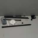 2 Pack Tension Rods Spring Tension Curtain Rod, 26 to 39 Inch Adjustable Black Tension Rod, Small Curtain Rods Spring Loaded Curtains Tension Rods for Window, Bathroom, Cupboard, Kitchen, Home