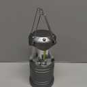 Lichamp LED Camping Lantern, 4 Pack Battery Powered Flashlight for Power Outages, Portable Collapsible Hanging Light Essential for Home, Outdoor, Emergency Lamp Survival Kit Gear for Hurricane, Gray