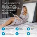 Kolbs Bed Wedge Pillow for Sleep Apnea, FSA Eligible Acid Reflux, and Back Pain Relief, with Chic Jacquard Cover - Headboard Wedges for Sleeping (Extra Wide 7.5" Height)