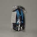 FITLY Soft Flask - Shrink As You Drink Soft Water Bottle for Hydration Pack - Folding Water Bottle Ideal for Running, Hiking, Cycling, Climbing & Rigorous Activity (12 Ounces, Blue with Holder)