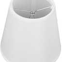 Chandelier Shades Lamp Shades, Candelabra Shades Clip On Bell Lamp Shades for Floor Chandelier Pendant Light Replacement (White)