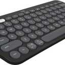 Logitech Pebble Keys 2 K380s, Multi-Device Bluetooth Wireless Keyboard with Customizable Shortcuts, Slim and Portable, Easy-Switch for Windows, macOS, iPadOS, Android, Chrome OS - Tonal Graphite