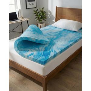 2 Inch Twin Memory Foam Mattress Topper - Cooling Gel Mattress Pad